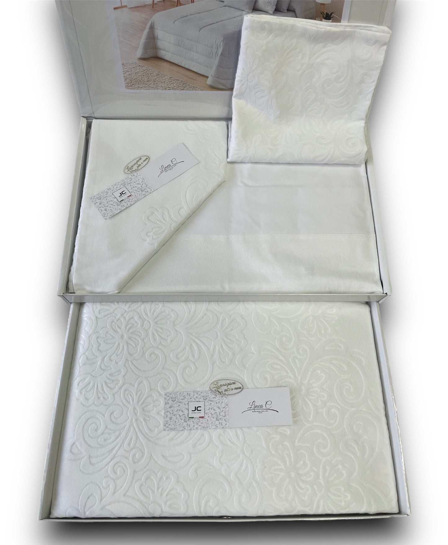 Completo Letto 5 Pezzi Clavel in puro cotone