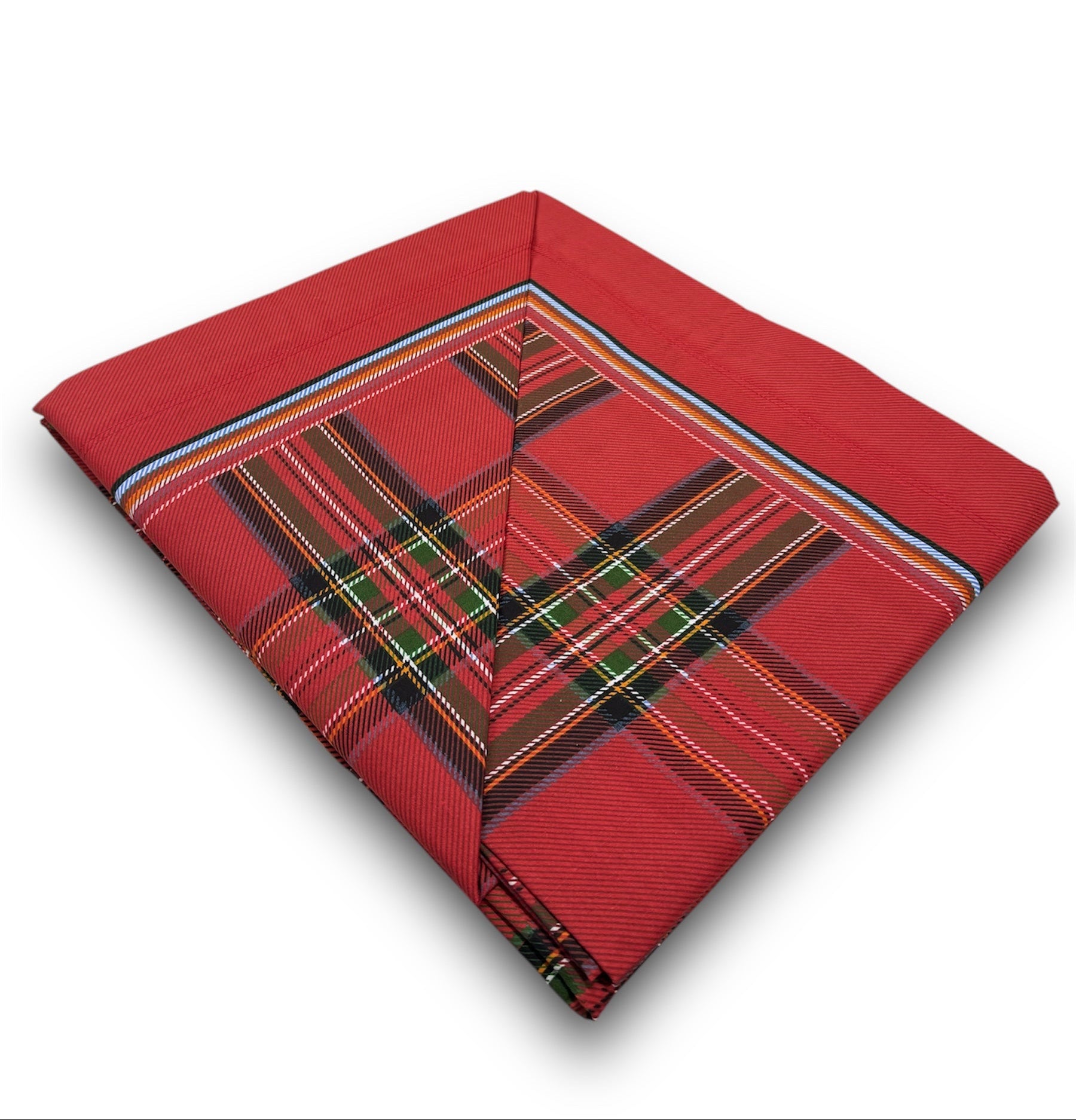 Trapunta Piumone Alyssa con elegante disegno tartan e lenzuola abbinate