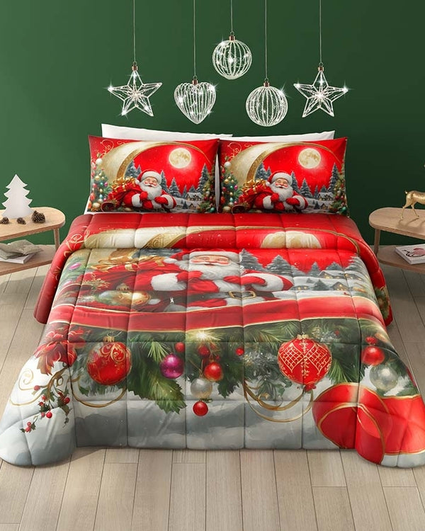 Trapunta natalizia Piumone invernale Claus