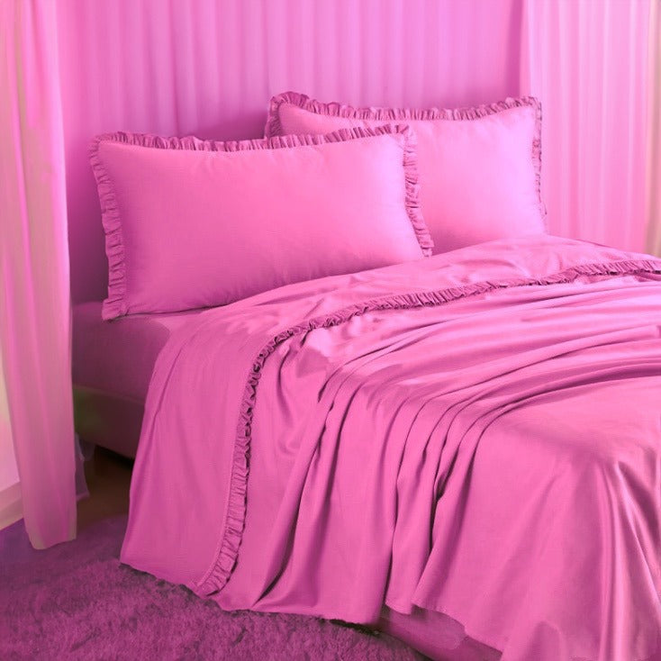 LUXURY COLLECTION DI MAESTRO Completo Letto Matrimoniale Ginevra Rosa