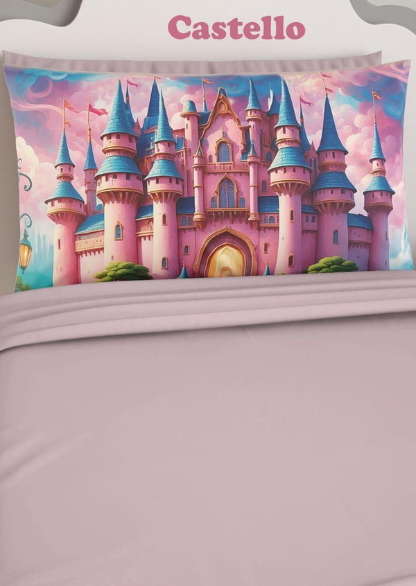 Completo Lenzuola Castello tinta unita 2 federe - Letto Singolo