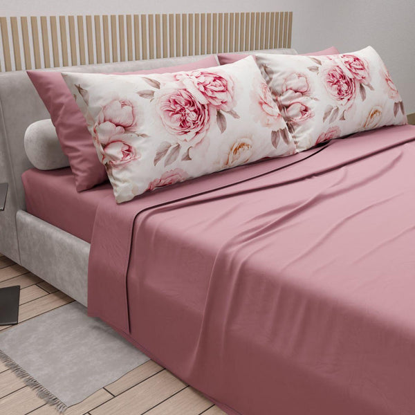 Completo Lenzuola Julia tinta unita 4 federe