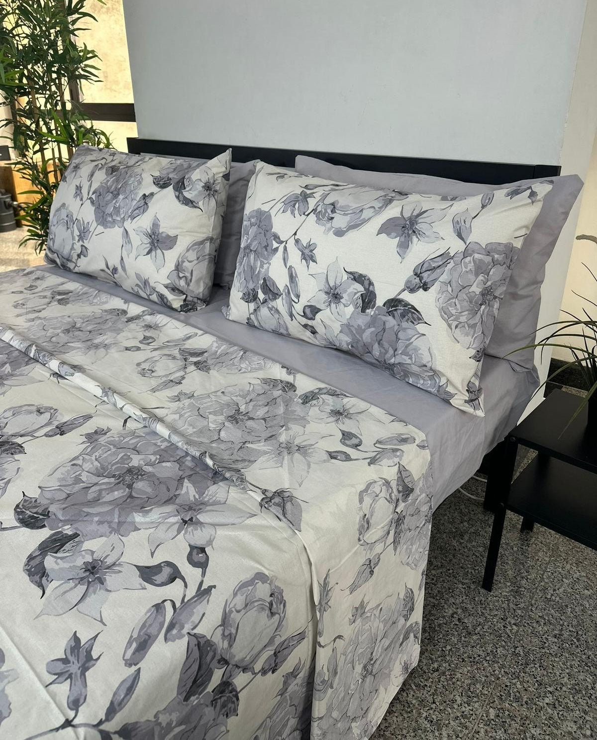Home Passion 60503 – Set Di 4 Lenzuola In Cotone 57 Fili, Colore Anice, Matrimoniale 240x300 Cm