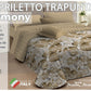 Copriletto Trapuntato Luxury Leaves Double Face in stampa digitale 3D