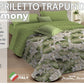 Copriletto Trapuntato Luxury Leaves Double Face in stampa digitale 3D