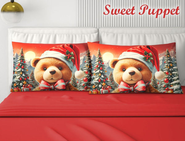 Completo Lenzuola Sweet Puppet tinta unita 4 federe