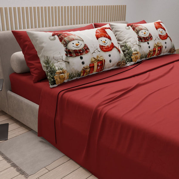 Completo Lenzuola Gift Christmas Edition con 4 federe