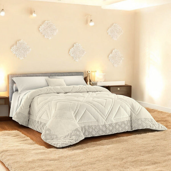 Trapunta Piumone Minsk in morbido velluto operato