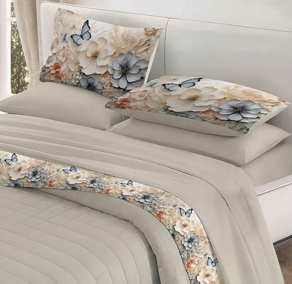 Completo Lenzuola Mariposa 4 federe con balza digitale