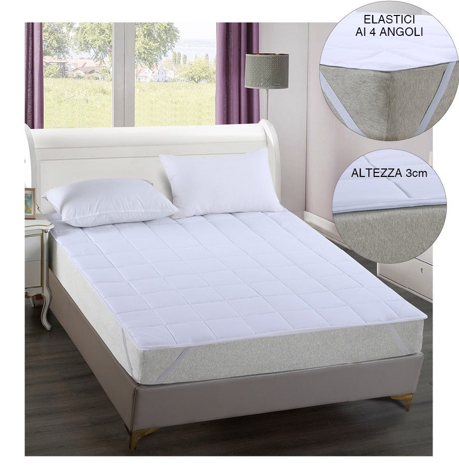 Topper correttore Relax imbottito altezza 3 cm