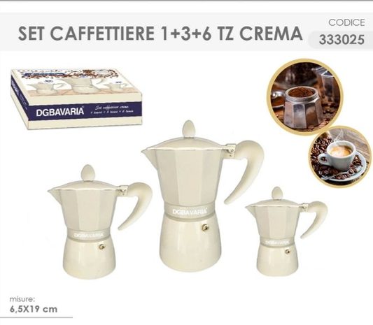 Set Caffettiere DGBavaria 1 Tazza+ 3 Tazze+ 6 Tazze