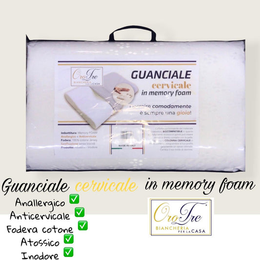 Morbido Guanciale Cervicale in Memory foam