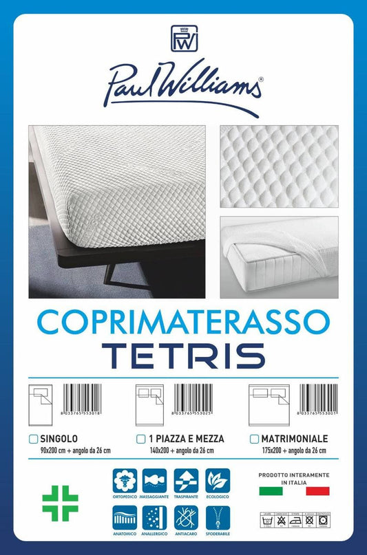 Coprimaterasso Tetris in Memory Massaggiante