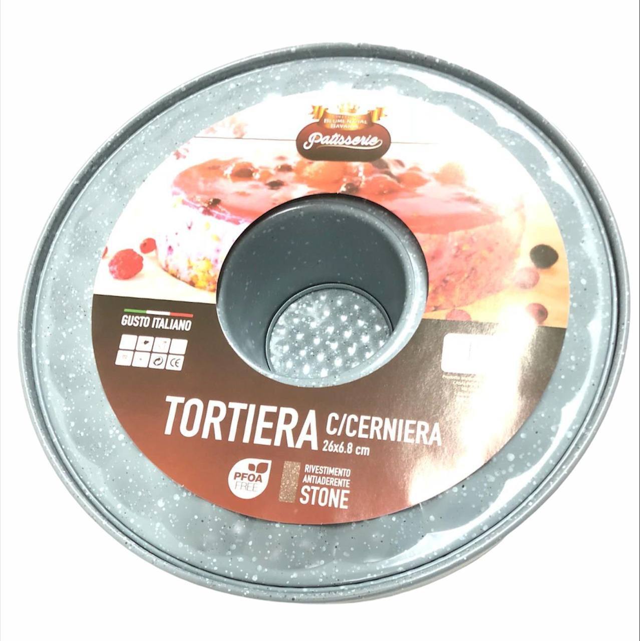 Tortiera con cerniera con 2 fondi